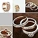 Yoursfs Jewelry 3Pcs Halo Rings 18k Rose Gold Plated Pave Mirco Austrian Crystal Trinity Rhinestone Wedding Band Ring Engagement Ring Sets