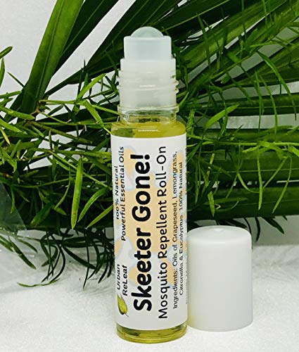 Urban ReLeaf Skeeter Gone Mosquito Repellent Roll-On ! Powerful Bug repelling Essential Oils of Lemongrass, Citronella, Eucalyptus. 100% Natural. Keeps Bugs Away!