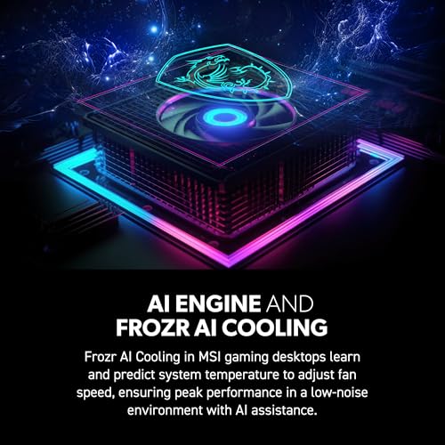 MSI Aegis R2 AI Gaming Desktop: Intel Core Ultra 9 285, Geforce RTX 5070Ti, 32GB DDR5, 2TB M.2 NVMe SSD, Air Cooling, USB Type C, VR-Ready, Window 11 Home: C2NVR9-1452US