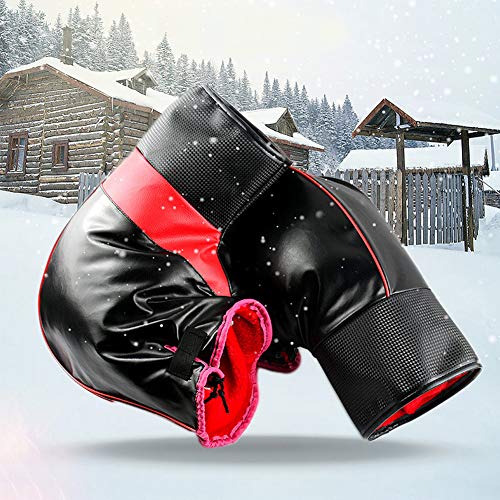 FOLCONROAD Fleece Lined Motorcycle Bar Muff Gloves Handlebar Warmer Winter Motorcycle Scooter Bike Gloves Material Hand Muffs
