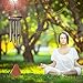 Wind Chimes Outdoor, 28” Wind Chimes with 6 Aluminum Tubes Musical Melody Wind Bell for Garden, Patio, Balcony, Indoor Decor with Beautiful Sound Golden