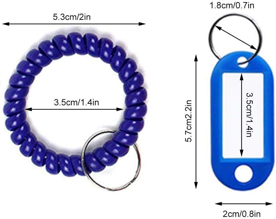 SENHAI 12 pcs Wristband Keychains & 6 pcs Key Tags - Image 4