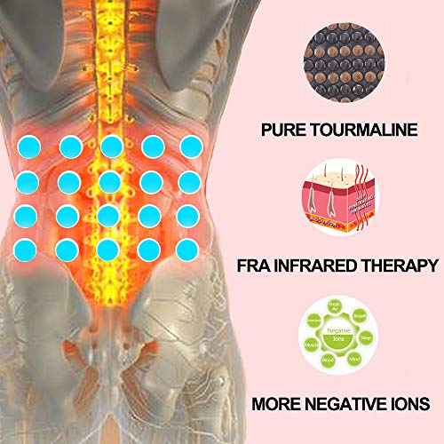 UTK Far Infrared Tourmaline Heating Pad for Back Pain Relief - Infrared Therapy for Cramps - Medium T-Pro (31" X 21"), Temp Settings, Auto Off and Travel Bag Included - Thumbnail 2