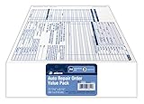 Adams Garage Repair Order Forms, 8.5 x 11 Inch, 3 Parts, 250-Count, White and Canary and White Tag (GT3811)