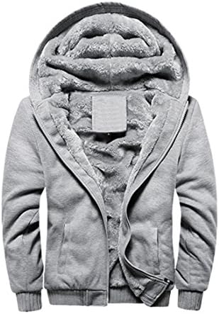 FOURSTEEDS Women's Solid Hooed Hoodies Thick Wool Lining Warm Winter Jacket Coats