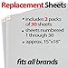 StepNGrip Basketball Volleyball Sticky Pad Replacement Sheets, Universal Fit All Traction Mats (15