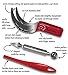 Watermelon Slicer Deluxe 3-PC Set (includes Stainless Steel Slicer/Tong Combo, Melon Baller/Carver-in-one, Flexible Plastic Edge Coring Knife)