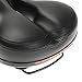 OUTERDO Dual Spring Design Big Bum Extra Comfort Bicycle Bike Saddle Seat 25 * 20cm Black black