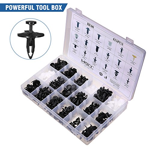 MATCC 415pcs Auto Clips Assortment Retainer Clip Panel Body Interior