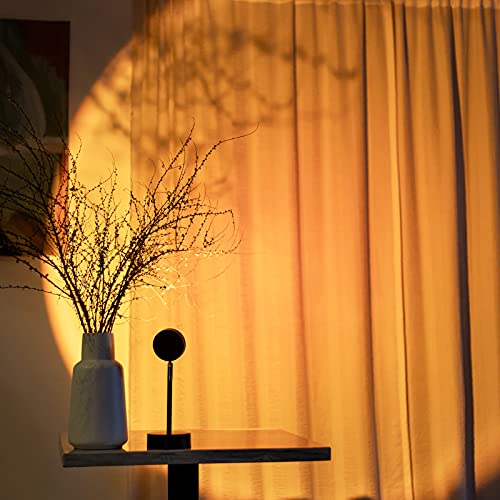 Sunset Lamp Sun Light Projector 180 Degree Rotation Led Light Romantic Visual USB Projection Lamp for Photography Bedroom Studio Decor