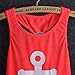 Girls Kids Anchor Vest Sleeveless Summer Clothes Cotton Tank Tops Bowknot T-Shirt (8-9years)
