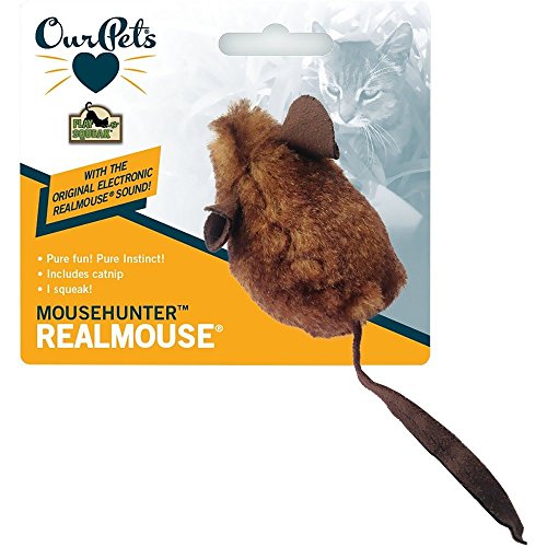 OurPets Play-N-Squeak MouseHunter Squeaking Interactive Cat Toy