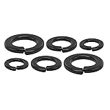 QISHENG 100 PCS Black #8-32 Stainless Steel SAE