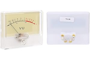 FTVOGUE T-90 VU Meter DB Test Meter Amplifier Level with Light Bulb for Recording Studio Car Audio and Sound Equipment