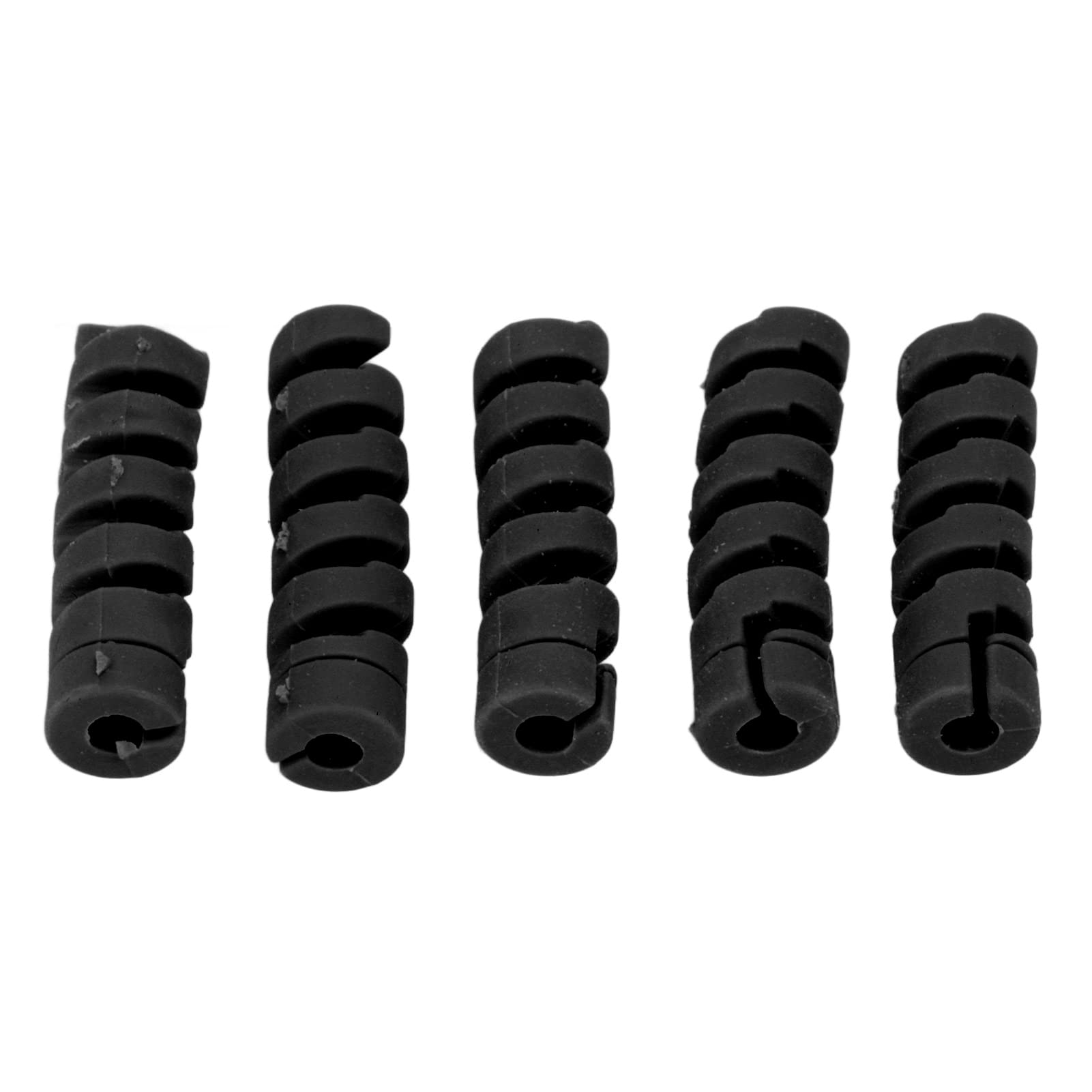 SUPTMAX 5Pcs Frame Protector Spiral Cable Sleeve Bike Frame Housing Protector for Mountain Road Bike (Black) Cycling