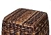 BirdRock Home Seagrass Accent Stool | Made of Hand Woven Seagrass | 21 inch Stool