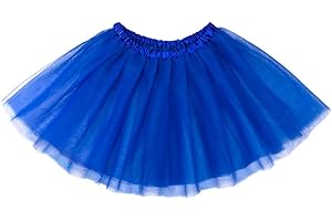TWINKLEDE Women Tutu Skirt Classic 4 Layered Tutus Elastic Tulle Costume Skirts for Adult and Teen Girls