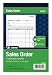 Adams Sales Order Book, 2-Part, Carbonless, White/Canary, 5-9/16 x 8-7/16 Inches, 50 Sets per Book (DC5805) primary