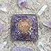 ORGONE Pyramid Amethyst The Flower Life Symbol,ORGONITE Energy Generator Crystal Quartz Point & Exquisite Gemstones & Reiki Energy