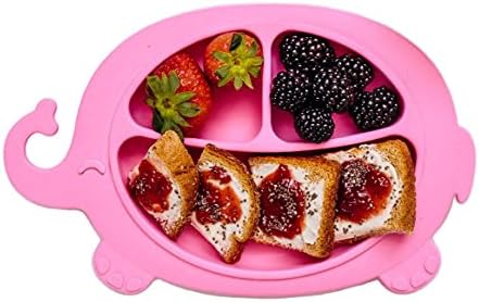 Suction Plate For Toddlers Pink Elephant by OYYO