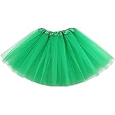 UUYYEO Women's Tulle Tutu Skirt - Vintage Ballet Bubble Skirt for Parties & Retro 80s Costumes - Green