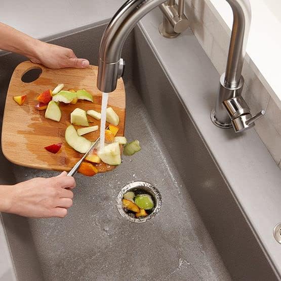 InSinkErator Garbage Disposal Air Switch Kit, Dual Outlet Sink Top Switch Button for All InSinkErator Food Waste Disposer Models, Chrome/White STS-OO