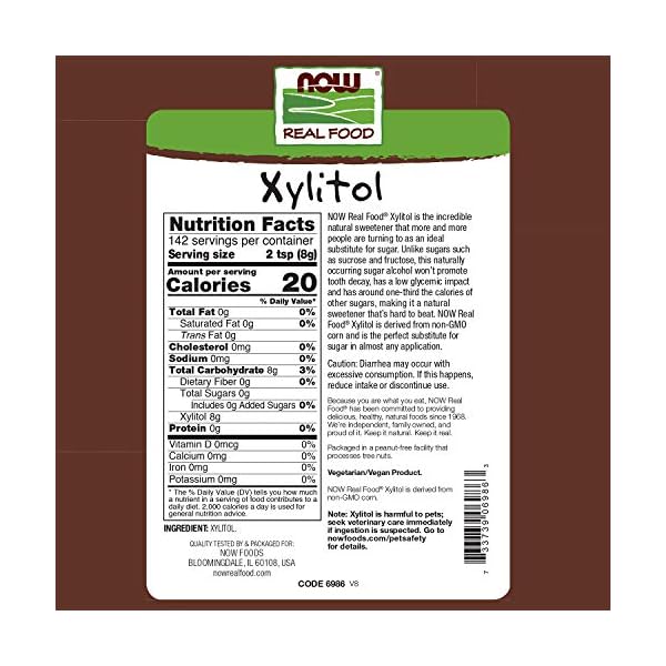 NOW Natural Foods, Xylitol, Pure with No Added Ingredients, Keto