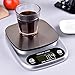 Vovoly Digital Kitchen Scale Multifunction Food Scale 22lb 10kg Silver Stainless Steel