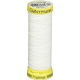 Gutermann Elastic Thread 11 Yards-White