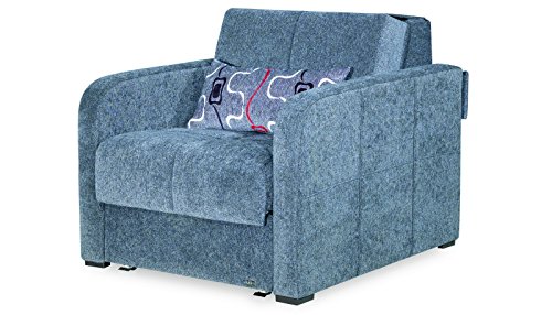 Casamode Ferra Fashion Chair Sleeper Gray Chennile - Thumbnail 4