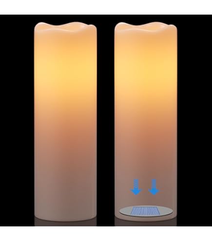 Snowman Flameless Candles Set - Real Wax LED Christmas Candles With Timer