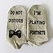 DDHHYH Do Not Disturb' I'm Playing Fortnite' Fortnite Fans Socks - Gift for That Gamer of Fortnite