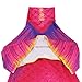 Play Tailor Mermaid Tail Swimmable Costume Swimsuit for Girls Swimming(No monofin) (Child 8, Red)