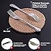 Set of 16 Stainless Steel Forks and Spoons,Heavy-duty Forks (6.7 Inch) and Spoons (5.3 Inch) Cutlery Set