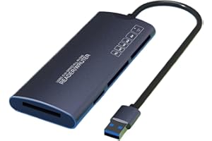 Memory Card Reader, 4in1 USB 3.0 and USB-C to SD Micro SD MS CF Card Reader Adapter, 4 Cards Simultaneously Read and Write