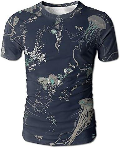 Scorpio Jellyfish Medusa Tanks Short Sleeve T-Shirt Printed Super Absorbent For Menfolk Valentines Day