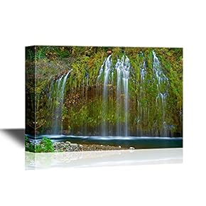 USA Landmarks Waterfall in The Mountains in Northern California