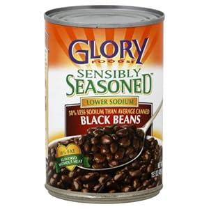 Image of Glory Foods Sensibly Seasoned Black Beans (Case of 12)