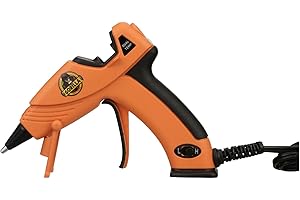 Gorilla Pistolet à colle chaude à double température, mini buse de précision, déclencheur facile à presser, caractéristiques 