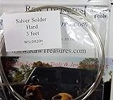 Silver Wire Solder, Hard, 20 Gauge ,3 Feet, Cadmium-free, Made in Us