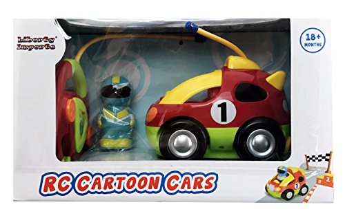Cartoon R/C Race Car Radio Control Toy for Toddlers by Liberty Imports (ENGLISH Packaging)