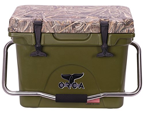 ORCA 20 Realtree Max 5 Lid Cooler, Camo/Green