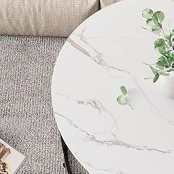 aboxoo Round Nesting Coffee Table Side Table Set of