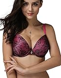 Rose Lady Women's Plus Size Lace Bra Underwire Molded Adjustable Bra
