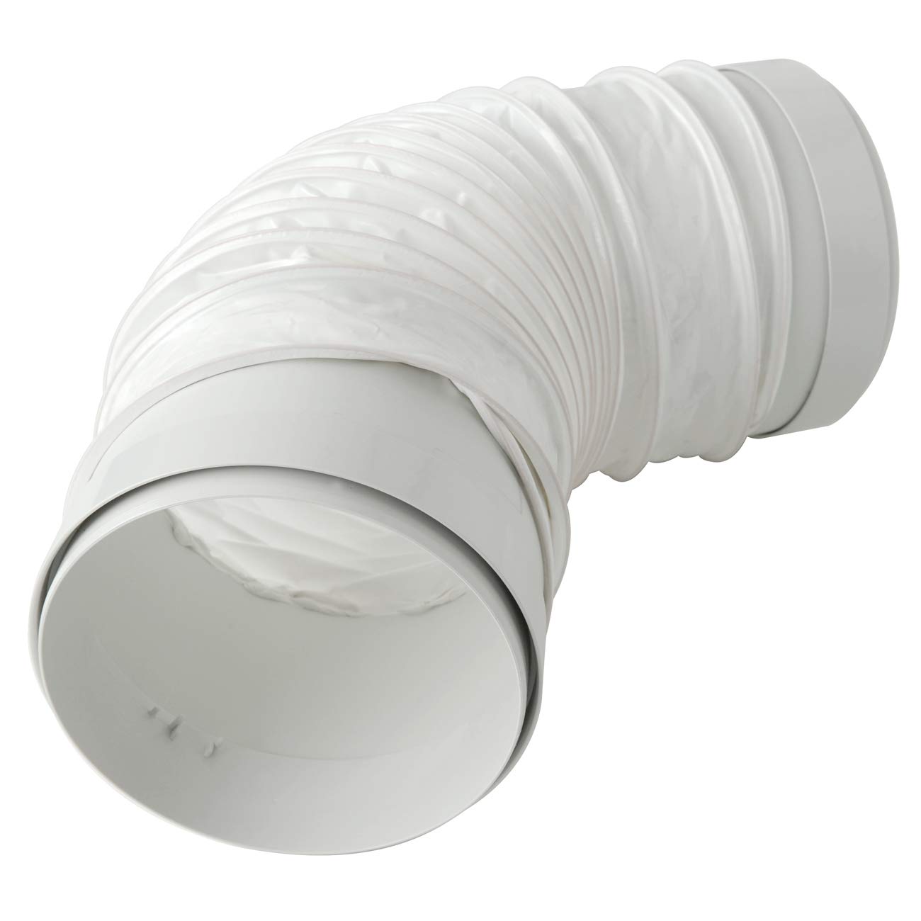 La Ventilazione CGF150B Flexible Joint Diameter Internal for Round Pipes with F/F Connections, White, ø 150 mm