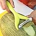 Vegetable Potato Peeler Apple Slicer-Magic Vegetable Peeler Mandoline Slicer for Potatoes Carrots and Cucumbers One for Peel One for Strip, 2 in 1