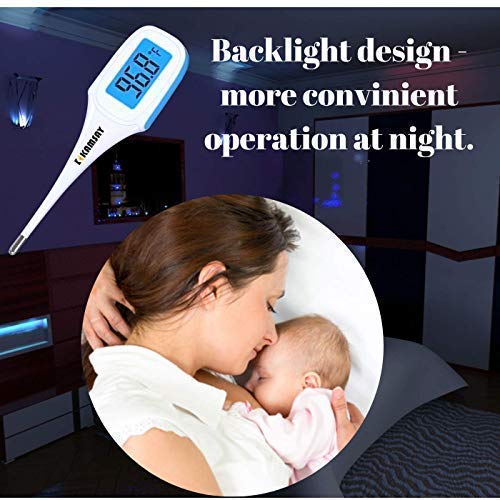 Best Digital Medical Thermometer (Baby and Adult Termometro), Accurate and Fast Readings - Oral and Rectal Thermometer for Children Babies Adults with Fever Alarm - Thumbnail 3