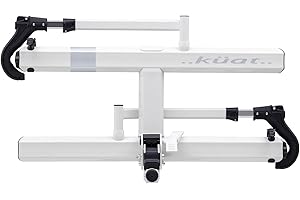 KUAT Sherpa 2.0 Durable Lightweight Aluminum Compact 2 Bike Transporting Hitch Rack with Cable Lock & Foldable Tire Cradles | Capacity - 40 Lbs per Tray