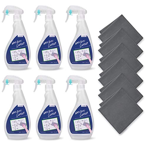 LOUKIN NonToxic Whiteboard Cleaner, 17oz Dry Erase Board Cleaner, Low