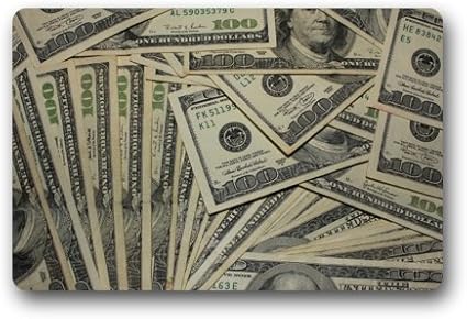 Rutschfeste Eingange Us Dollar Wahrung Geld Fussmatte Hunderte Von 100 Dollar Rechnungen Bild Rechteck Rechteck Fussmatte Fussmatte 59 9 Cm L X 39 9 Cm W 3 40 6 Cm Starke Amazon De Garten